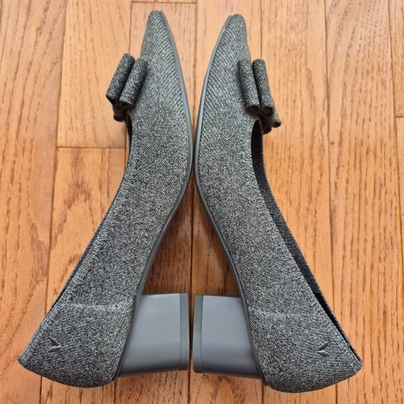 Vivaia Titli Pointed-Toe Bow Heels Gray EU39 US8 - Picture 9 of 13